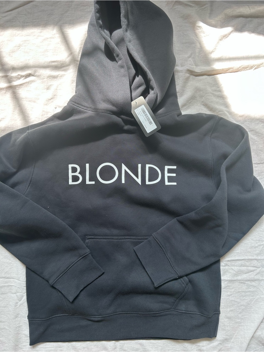 Brunette The Label Black "BLONDE" Hoodie Sweatshirt